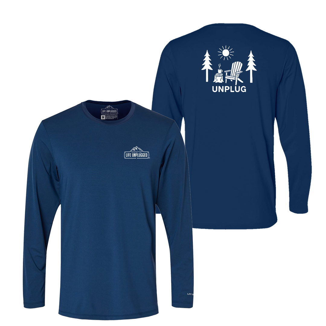 READING IN THE WOODS Performance Long Sleeve with UPF 50+