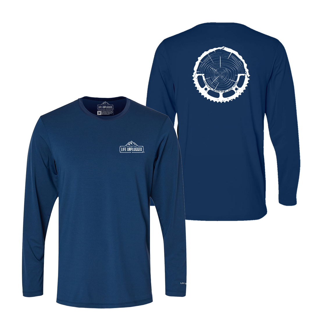 Tree Rings Chainring Performance Long Sleeve with UPF 50+