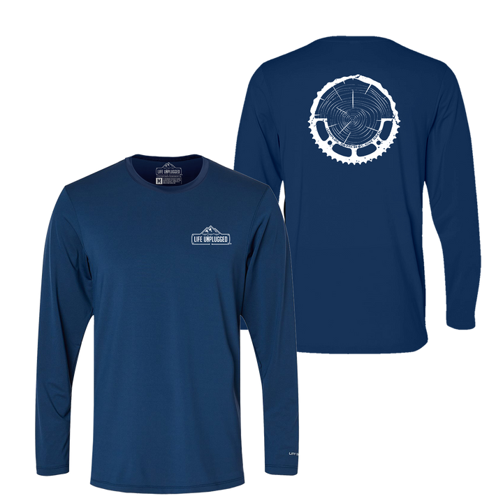 Tree Rings Chainring Performance Long Sleeve with UPF 50+