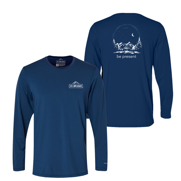 Starry Night Sky Performance Long Sleeve with UPF 50+