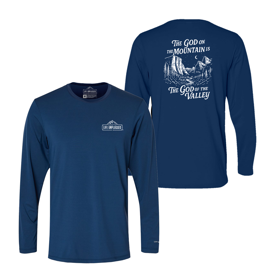 God On The Mountain Performance Long Sleeve with UPF 50+