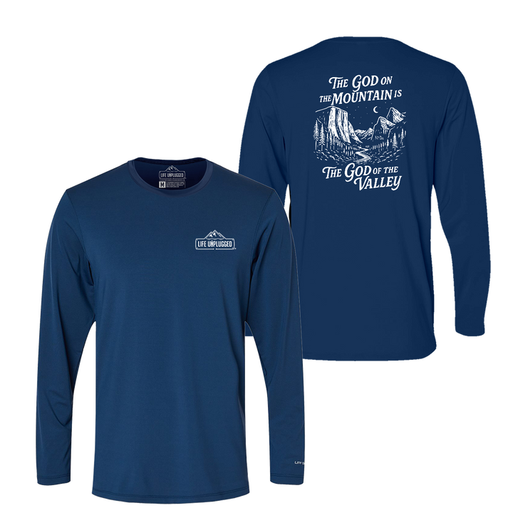 God On The Mountain Performance Long Sleeve with UPF 50+
