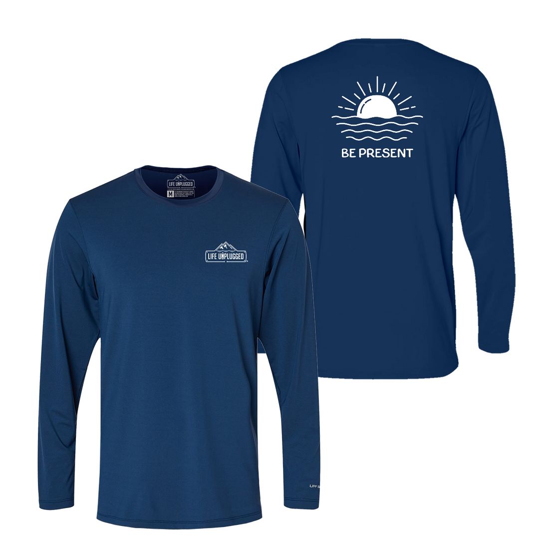 Ocean Sunset Performance Long Sleeve with UPF 50+
