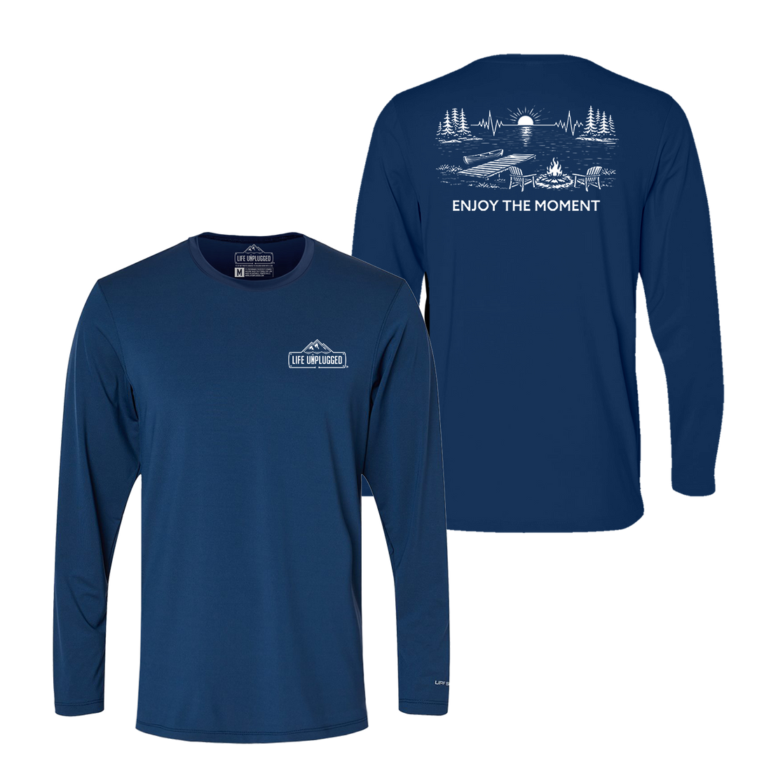 ENJOY THE MOMENT (LAKE SCENE) Performance Long Sleeve with UPF 50+