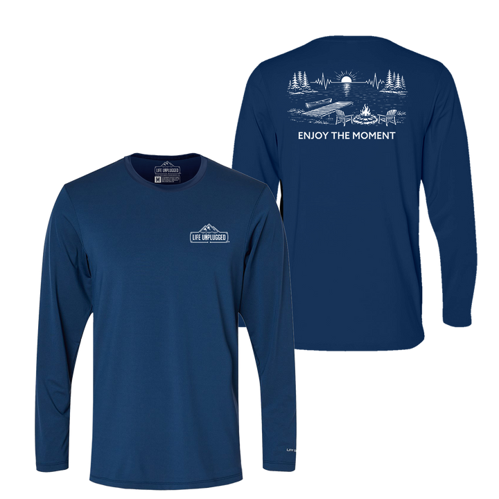 ENJOY THE MOMENT (LAKE SCENE) Performance Long Sleeve with UPF 50+