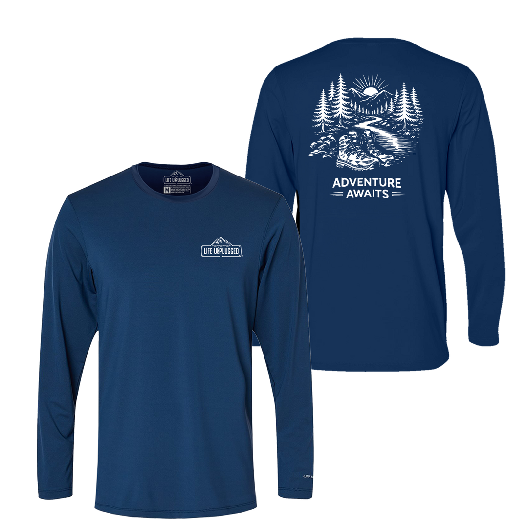 ADVENTURE AWAITS Performance Long Sleeve with UPF 50+