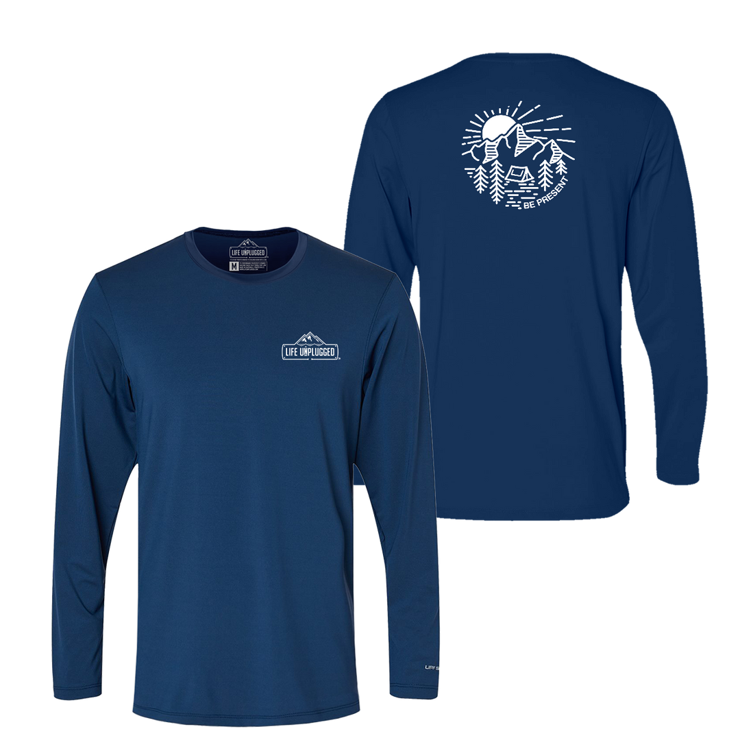 Mountain Sunset Performance Long Sleeve with UPF 50+