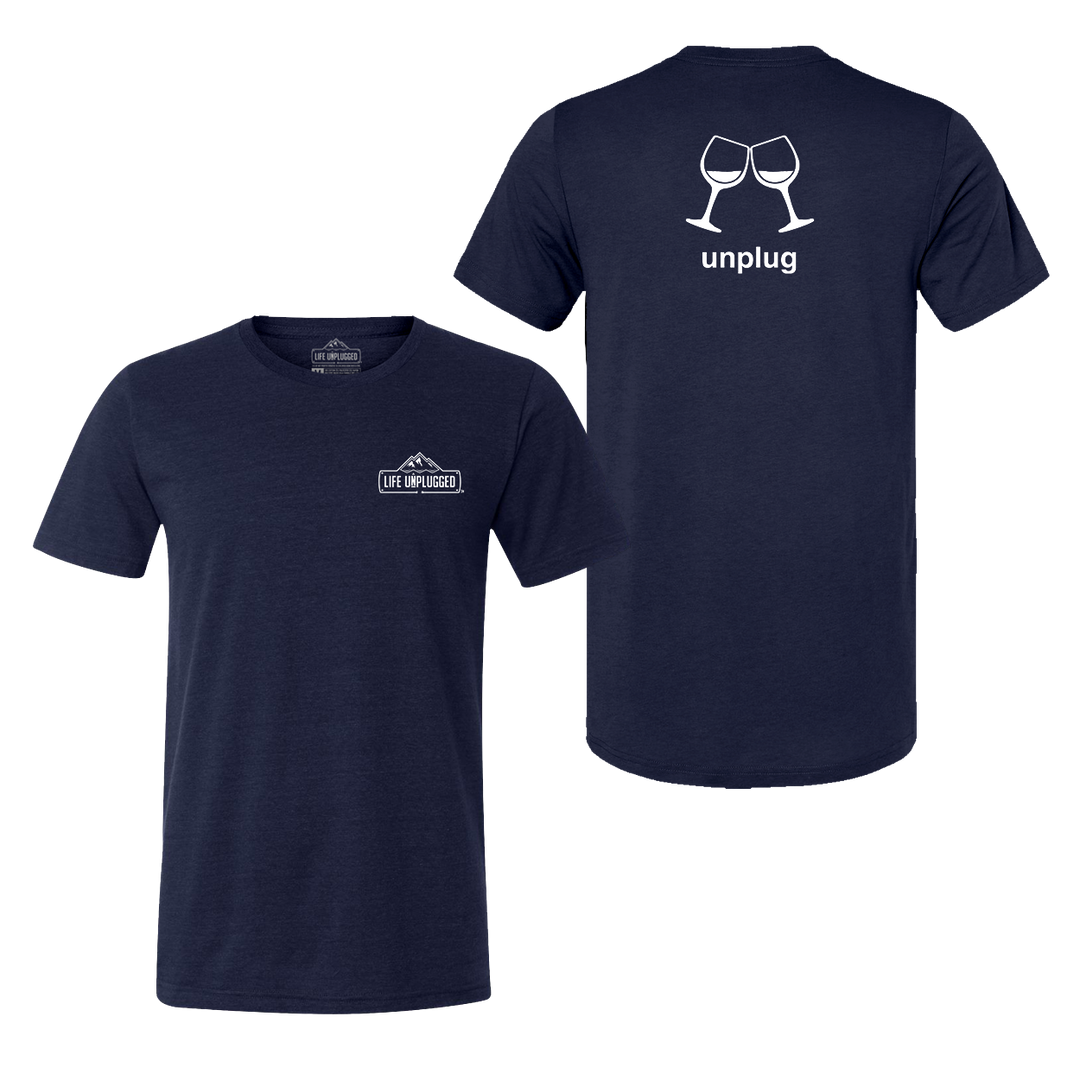 Wine Glass Triblend T-Shirt
