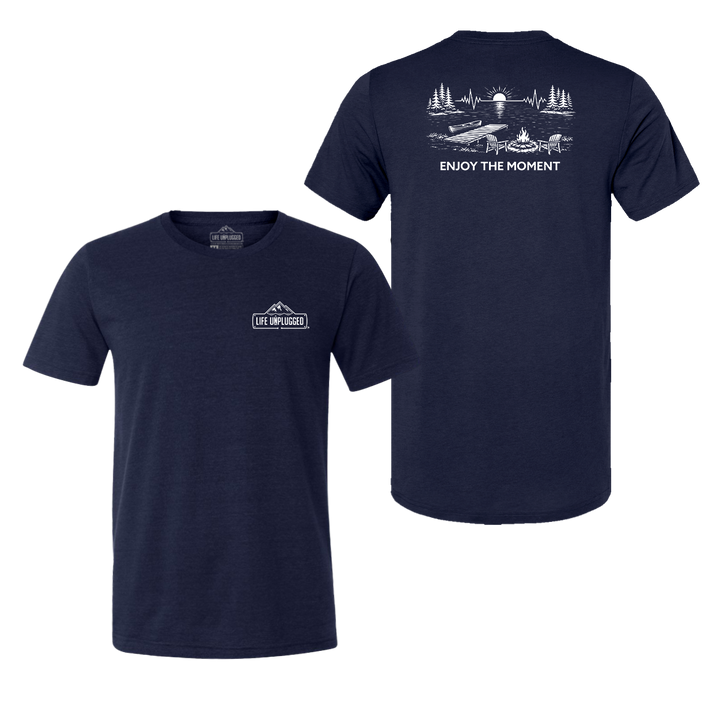 ENJOY THE MOMENT (LAKE SCENE) Triblend T-Shirt