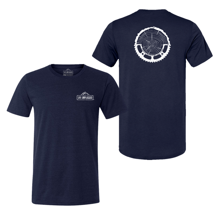 Tree Rings Chainring Triblend T-Shirt