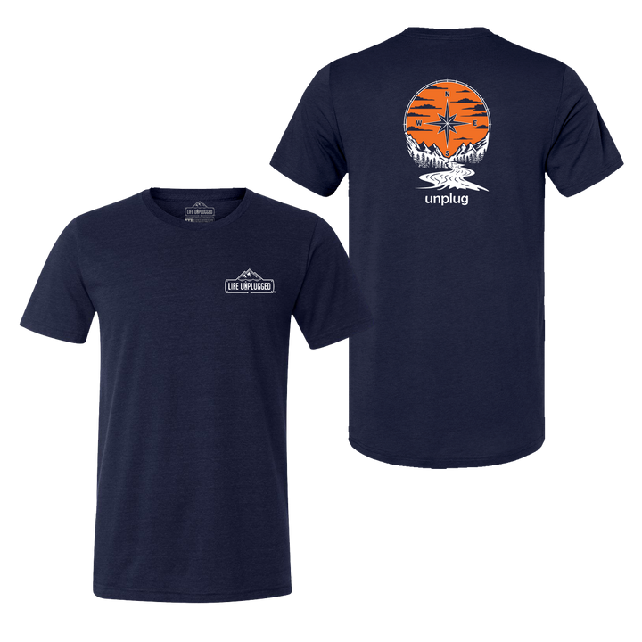 Compass Sunset Triblend T-Shirt