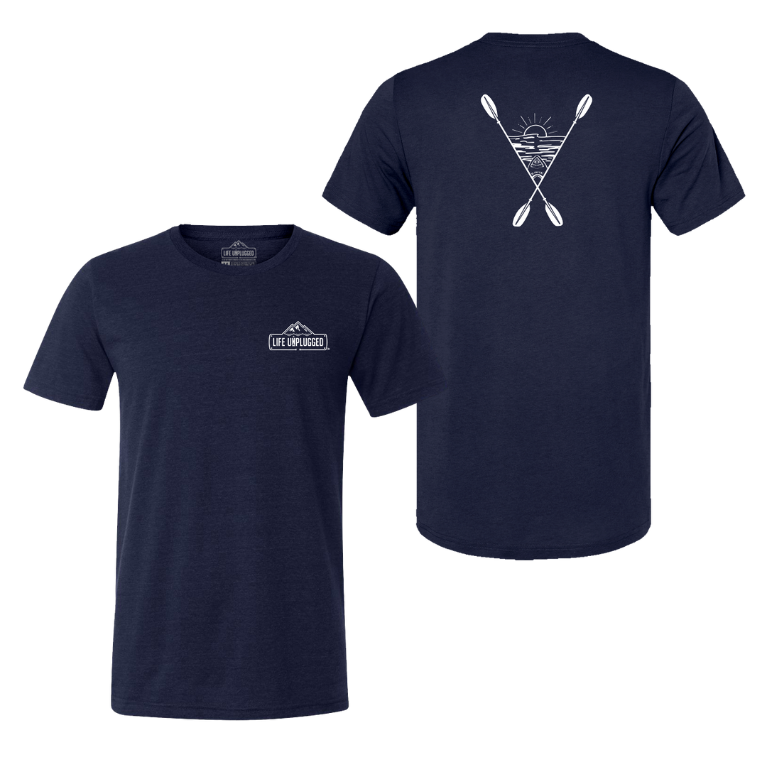 Kayaking Into The Sunset Triblend T-Shirt