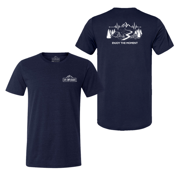 ENJOY THE MOMENT (MOUNTAIN SCENE) Triblend T-Shirt