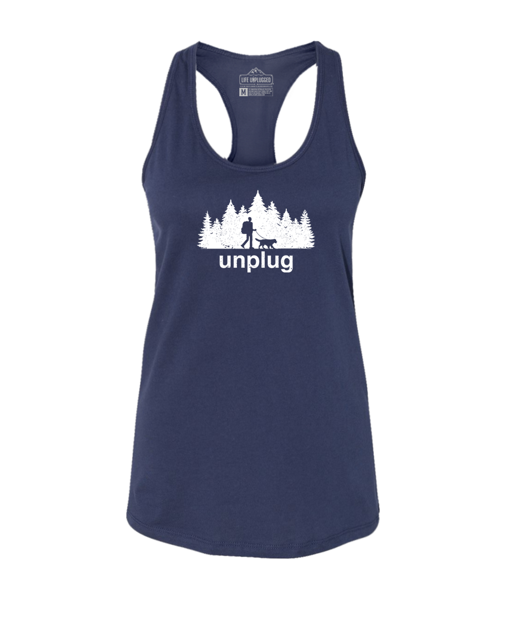 Dog Walks in the Woods Women's Racerback Tank Top