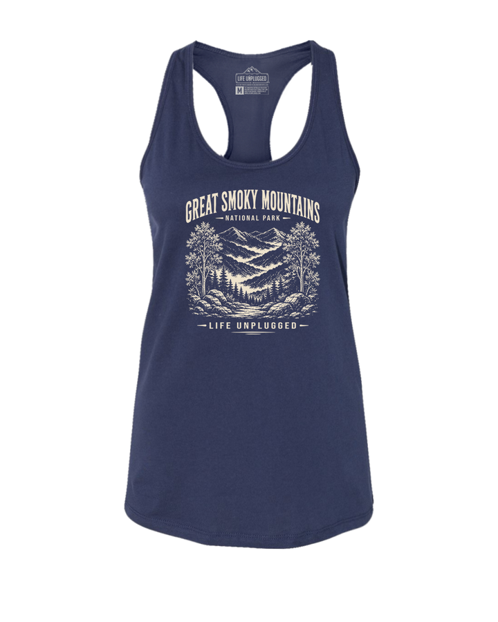 GREAT SMOKY MOUNTAINS Women's Racerback Tank Top