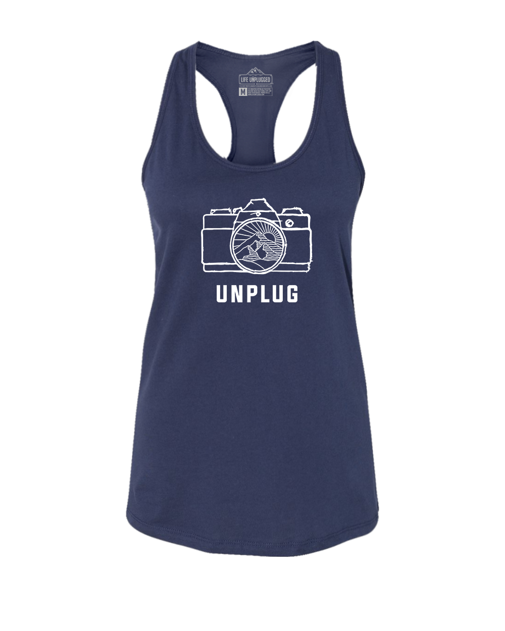 Camera Mountain Lens Women's Racerback Tank Top