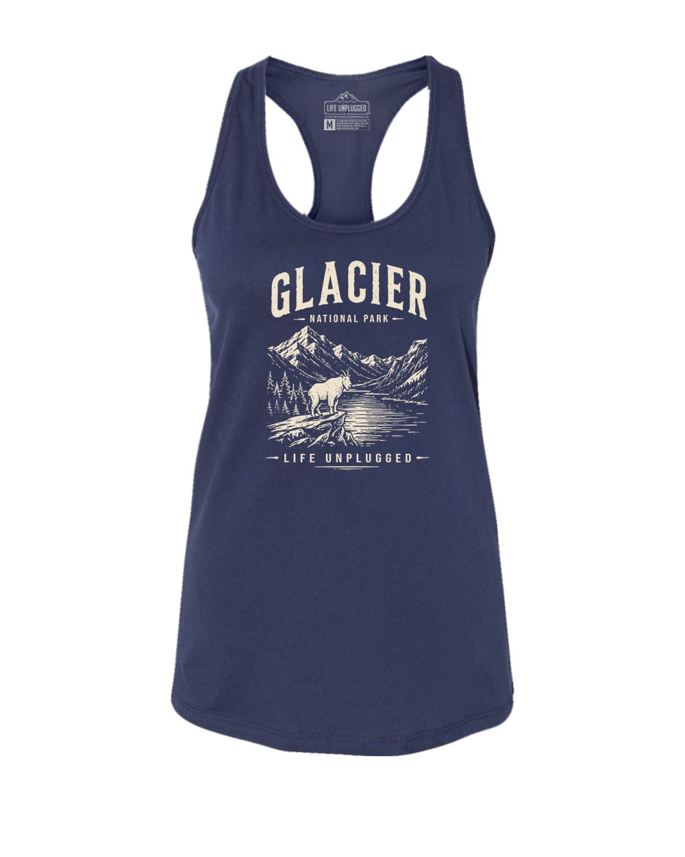 GLACIER NATIONAL PARK  Women's Racerback Tank Top