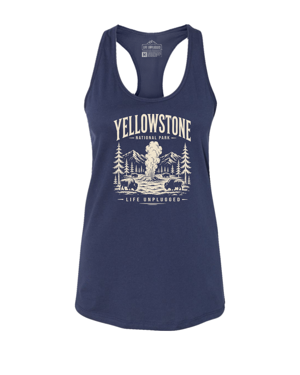 YELLOWSTONE NATIONAL PARK Women's Racerback Tank Top