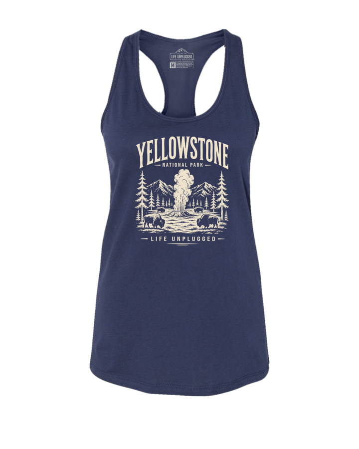 YELLOWSTONE NATIONAL PARK Women's Racerback Tank Top
