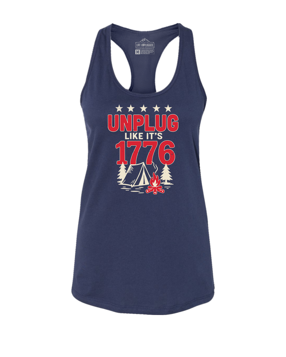 UNPLUG 1776 Women's Racerback Tank Top