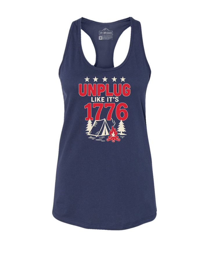UNPLUG 1776 Women's Racerback Tank Top