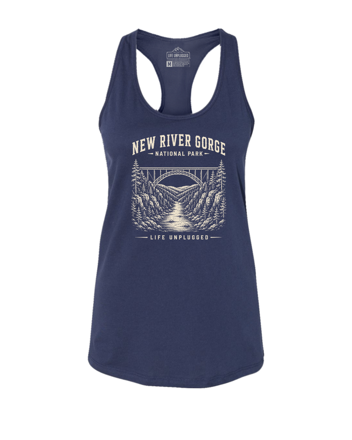 NEW RIVER GORGE NATIONAL PARK Women's Racerback Tank Top
