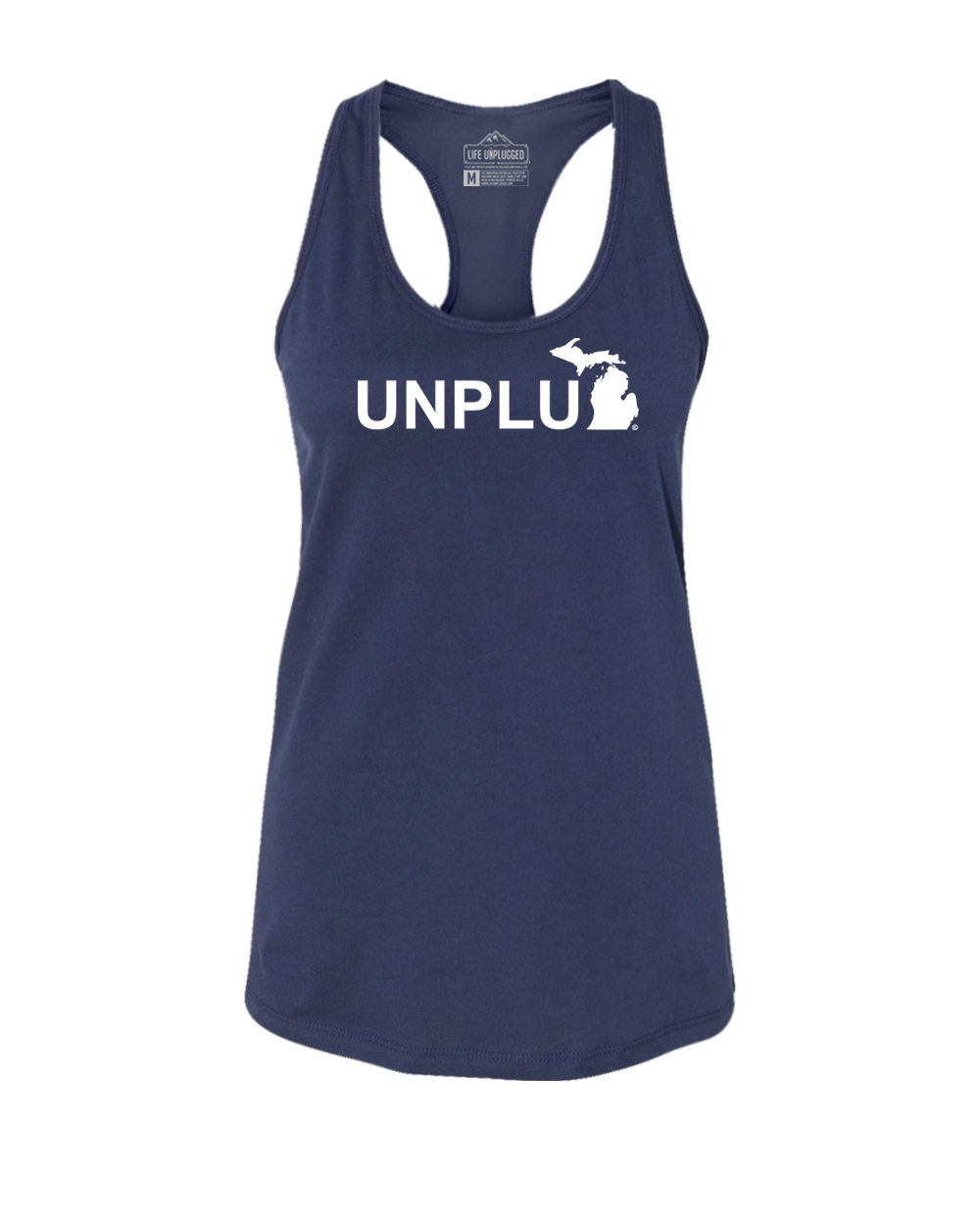 Unplug (MI) Women's Racerback Tank Top