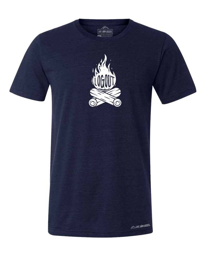 Log Out Campfire Premium Triblend T-Shirt