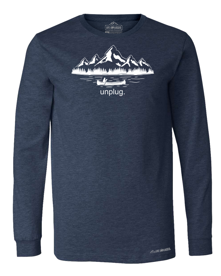 Canoeing in the Mountains Premium Polyblend Long Sleeve T-Shirt