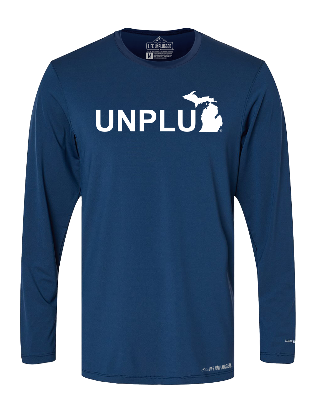 Unplug (MI) Poly/Spandex High Performance Long Sleeve with UPF 50+