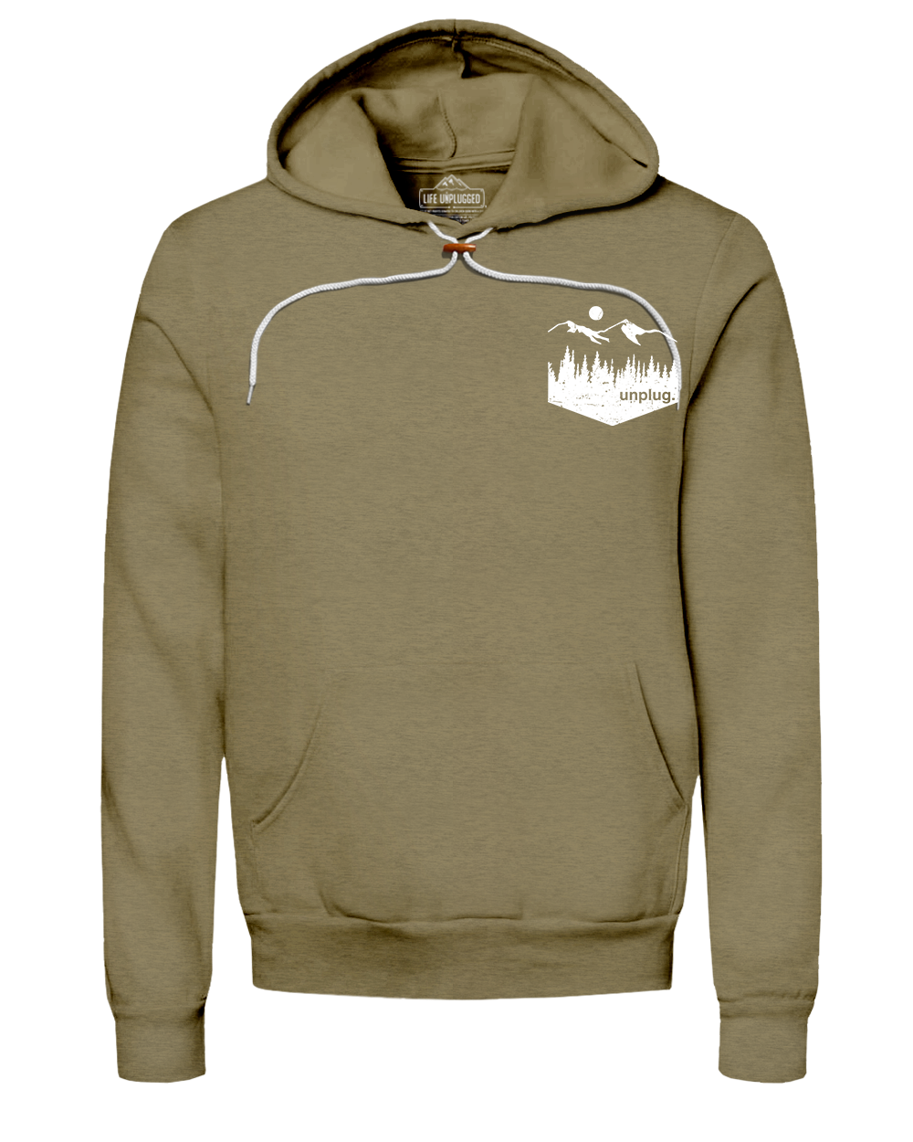 Unplug Mountain Left Chest Pocket Super Soft Hoodie