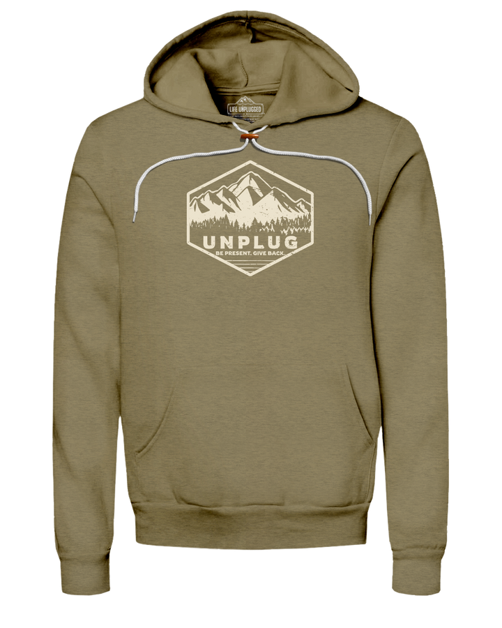 Unplug Mountain Badge Super Soft Hoodie