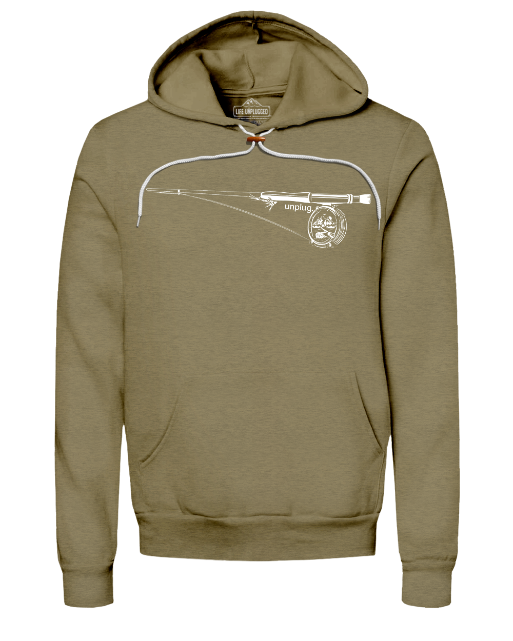 Fly Fishing Mountain Scene Super Soft Hoodie