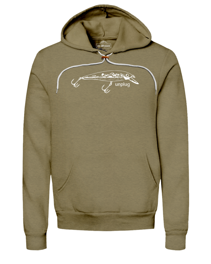 Fishing Lure Mountain Scene Super Soft Hoodie