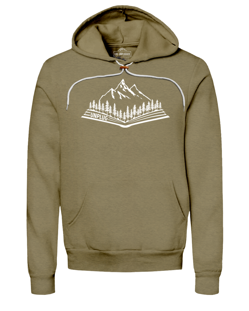 Open Book Mountain Scene Super Soft Hoodie