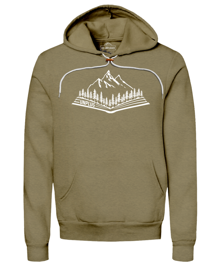 Open Book Mountain Scene Super Soft Hoodie