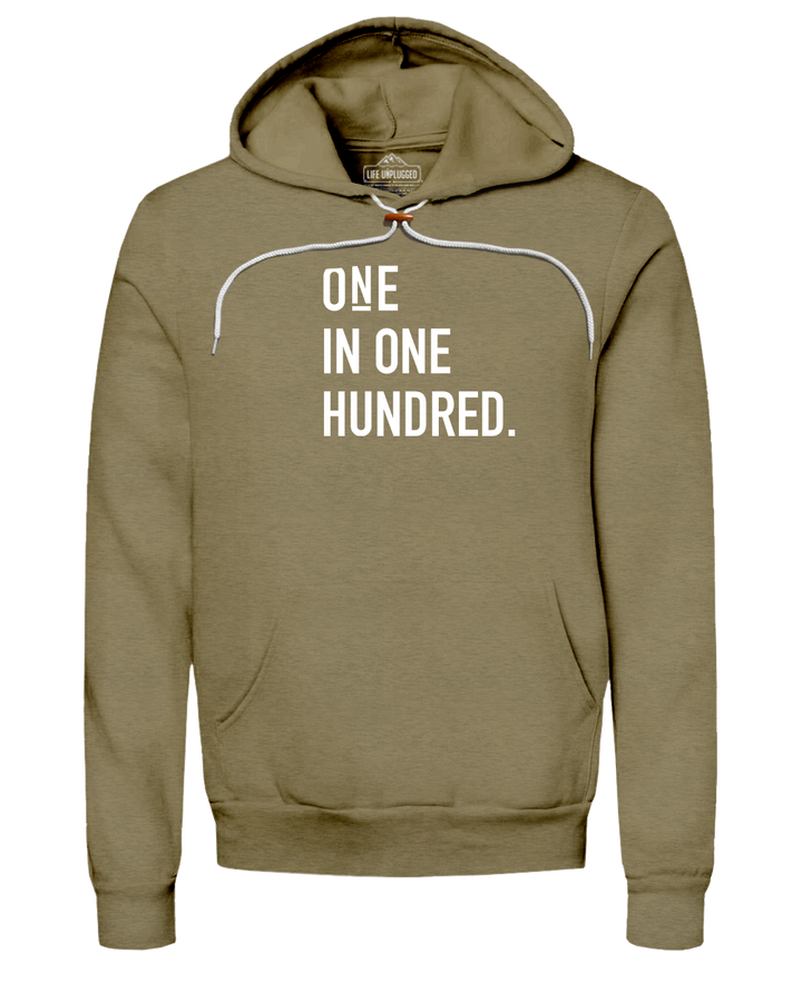 One in One Hundred Stacked Super Soft Hoodie