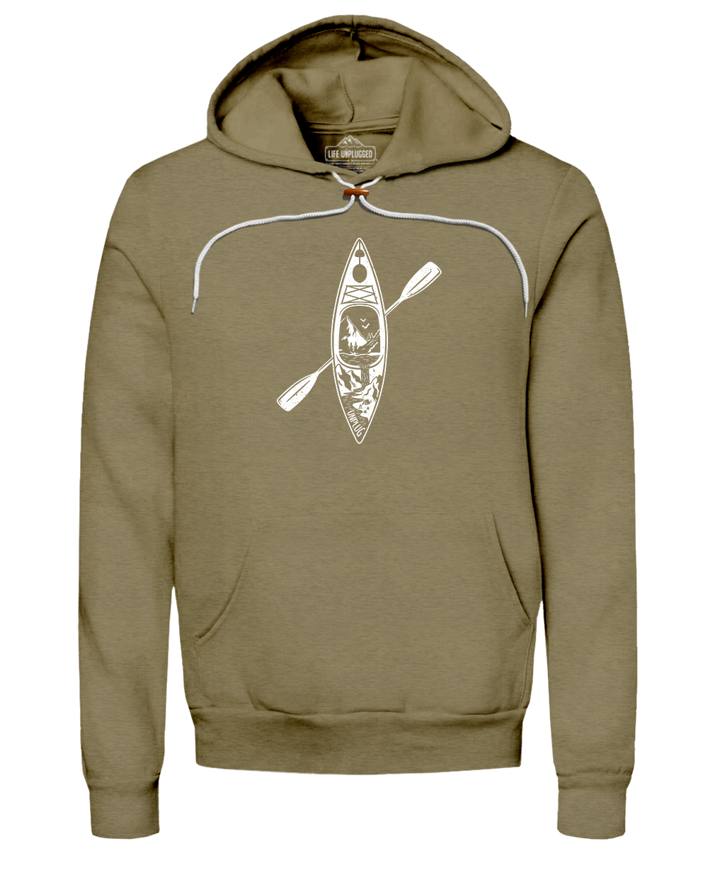 Kayak Mountain Scene Super Soft Hoodie