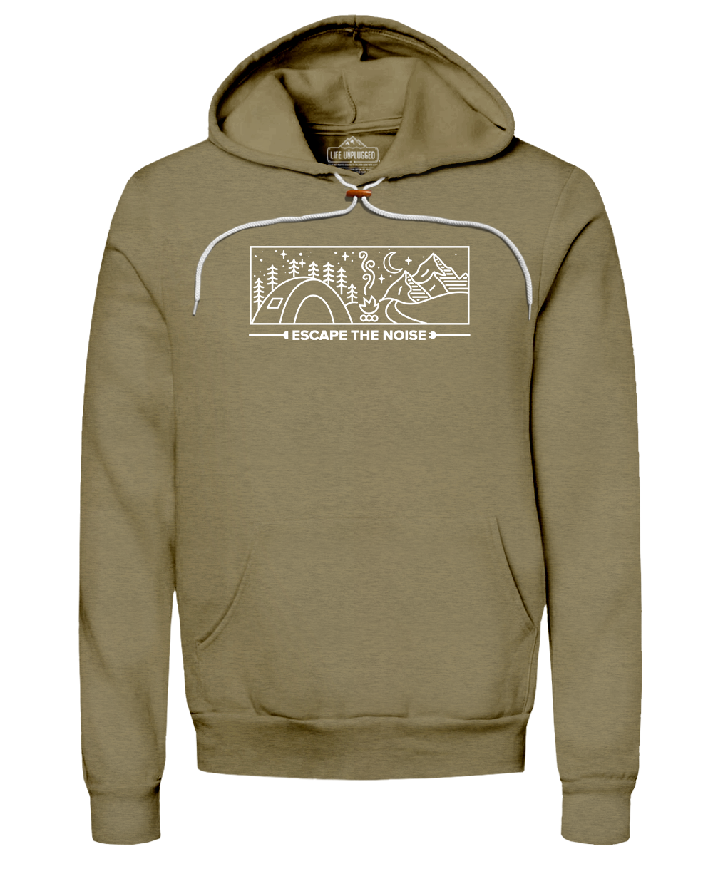 Escape The Noise Camping Scene Super Soft Hoodie