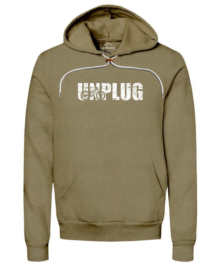 Unplug Mountain Bike Silhouette Super Soft Hoodie
