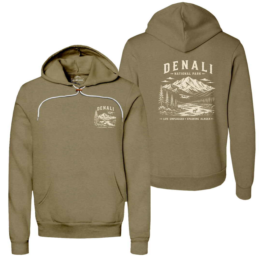 DENALI NATIONAL PARK XPLORING ALASKA Collaboration Super Soft Hoodie
