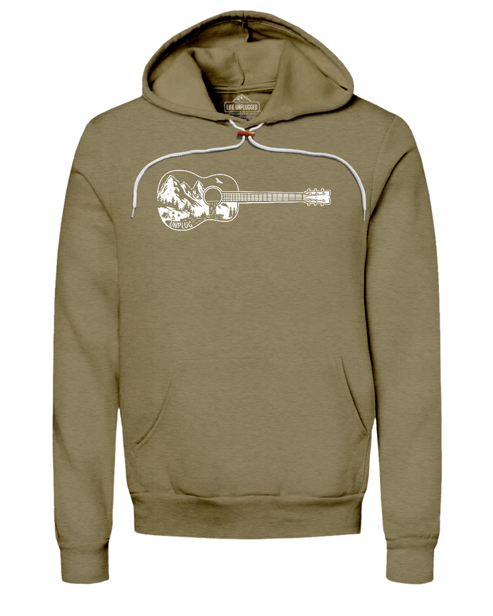 Guitar Mountain Scene Super Soft Hoodie