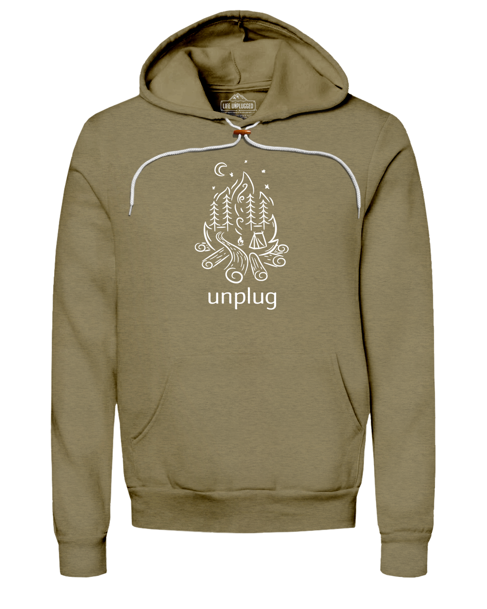 Campfire Camping Scene Super Soft Hoodie