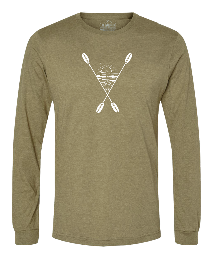 Kayaking Into The Sunset Long Sleeve T-Shirt
