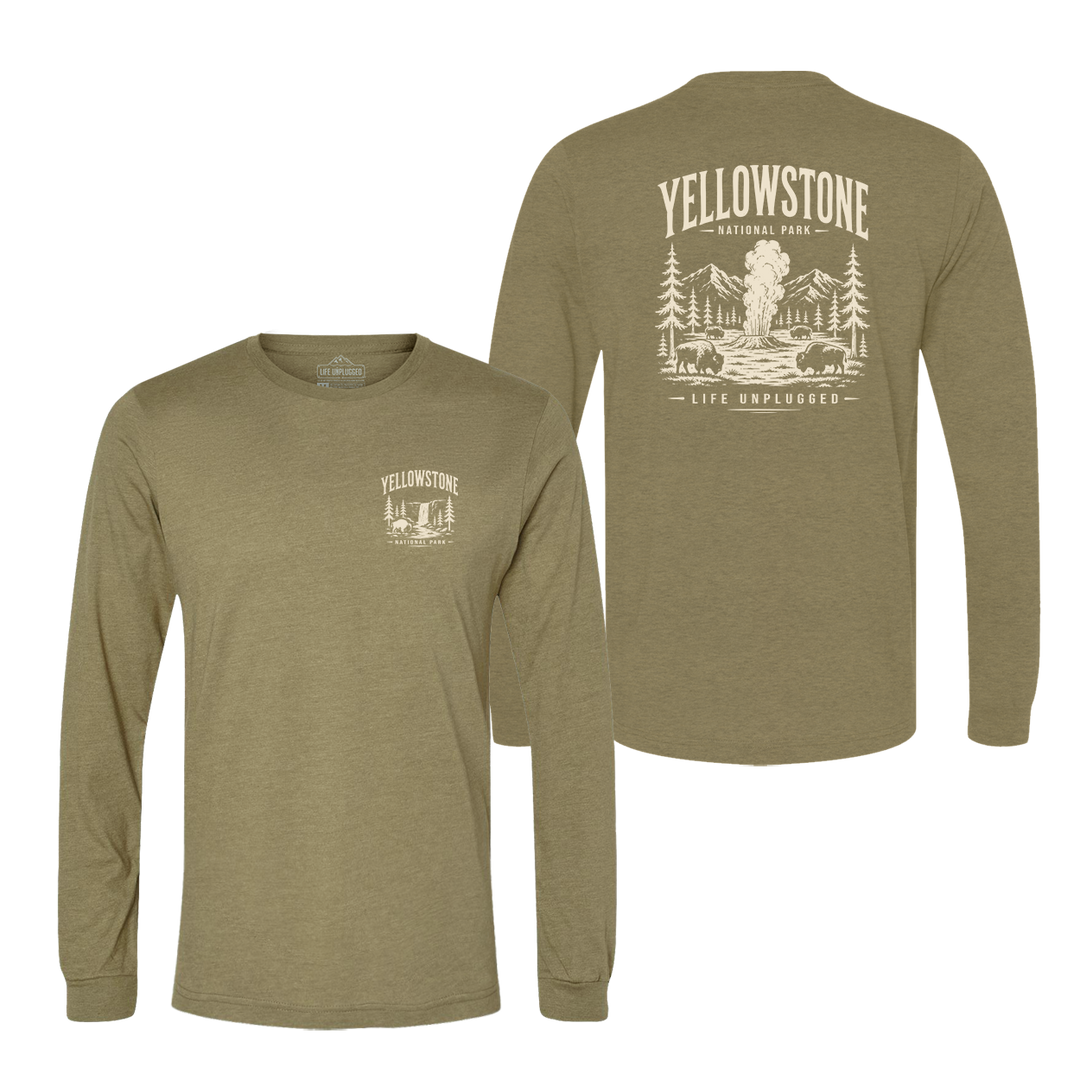 YELLOWSTONE NATIONAL PARK Long Sleeve T-Shirt