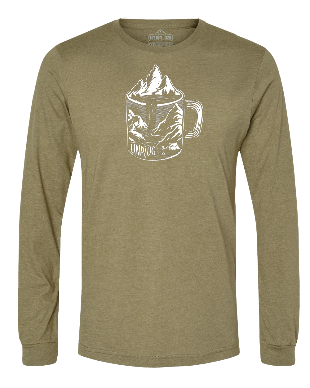 Coffee Mountain Scene Long Sleeve T-Shirt