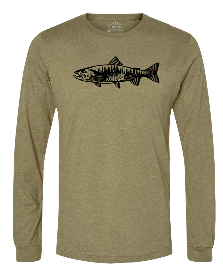 WOODLAND TROUT Long Sleeve T-Shirt