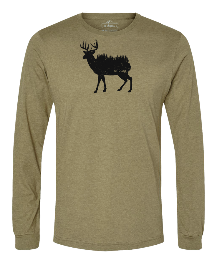 Deer In The Trees Long Sleeve T-Shirt