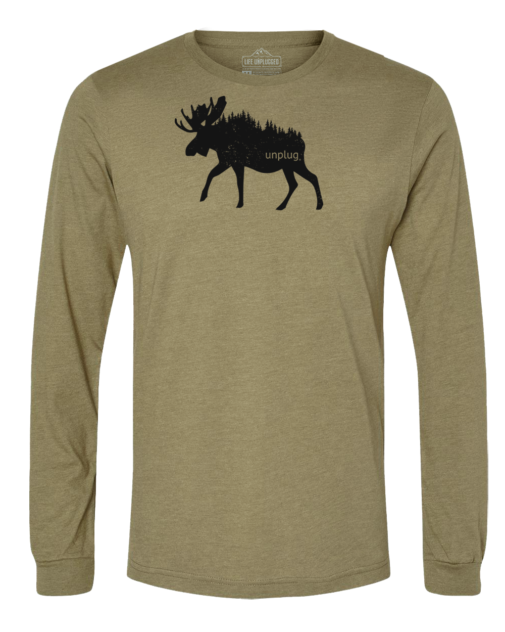Moose In The Trees Long Sleeve T-Shirt