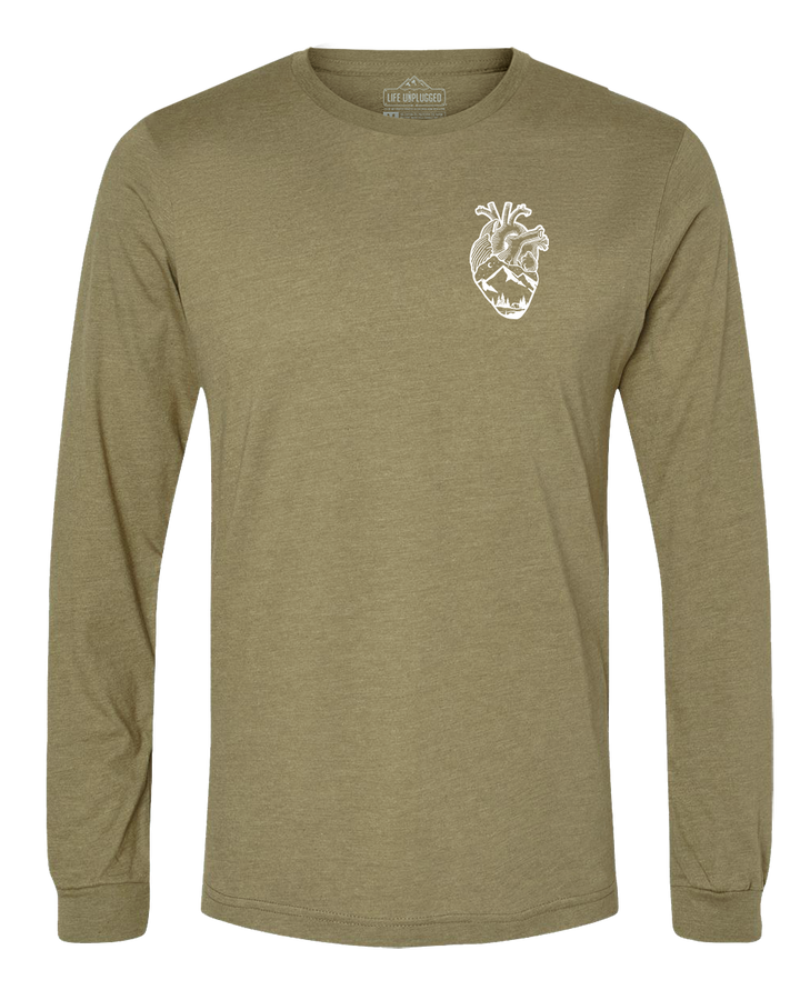 Anatomical Heart (Left Chest) Long Sleeve T-Shirt